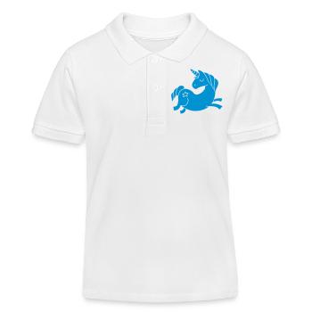 unicorn - Einhorn Sternenstaub - Kinder Organic Poloshirt Mini Sprinter von Stanley/Stella - Weiß - Vorne