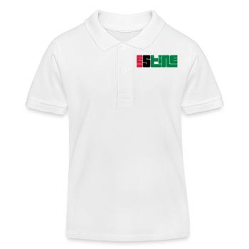 Palestine - Polo enfant bio Stanley/Stella - blanc - Devant