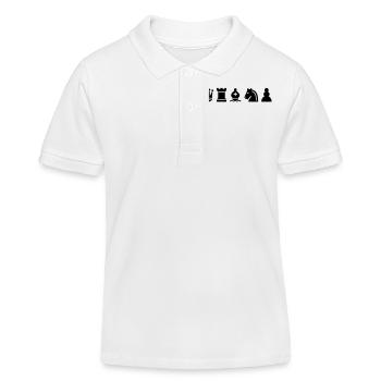 Schach - Kinder Organic Poloshirt Mini Sprinter von Stanley/Stella - Weiß - Vorne