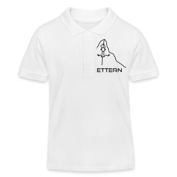 Klettern am Seil - Kinder Organic Poloshirt Mini Sprinter von Stanley/Stella - Weiß - Vorne