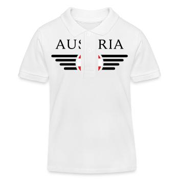 T-shirt de style autrichien - Polo enfant bio Stanley/Stella - blanc - Devant