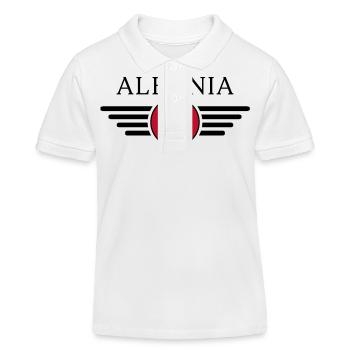 Albanie Style Design T-shirt - Polo enfant bio Stanley/Stella - blanc - Devant
