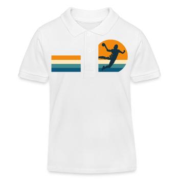 Handball handball handball player - Kids Organic Polo Shirt by Stanley/Stella - white - Front