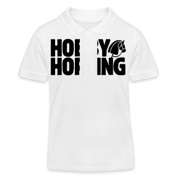 Hobby Horsing - Hobby Cheval - Equitation - Cadeau - Polo enfant bio Stanley/Stella - blanc - Devant