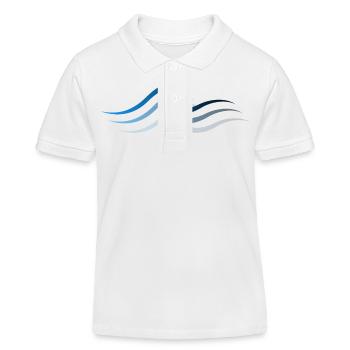 Vague vague Surf Eau Rat Surfer - Polo enfant bio Stanley/Stella - blanc - Devant