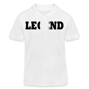 Legend - Polo enfant bio Stanley/Stella - blanc - Devant