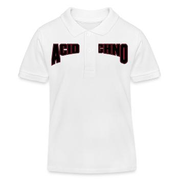 Acid Techno - Kids Organic Polo Shirt by Stanley/Stella - white - Front