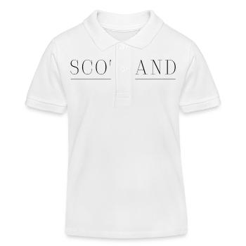 J’adore l’Ecosse - Polo enfant bio Stanley/Stella - blanc - Devant