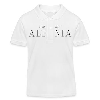 Albanie : Culture, Nature, Authenticité - Polo enfant bio Stanley/Stella - blanc - Devant