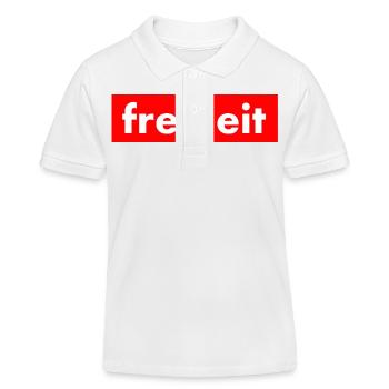 Freiheit - Kinder Organic Poloshirt Mini Sprinter von Stanley/Stella - Weiß - Vorne