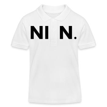Nein - Kinder Organic Poloshirt Mini Sprinter von Stanley/Stella - Weiß - Vorne