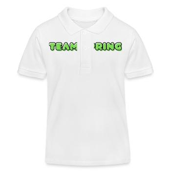 TEAM SPRING - Kids Organic Polo Shirt by Stanley/Stella - white - Front