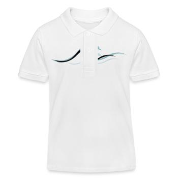 Vague vague Surf Eau Rat Surfer - Polo enfant bio Stanley/Stella - blanc - Devant