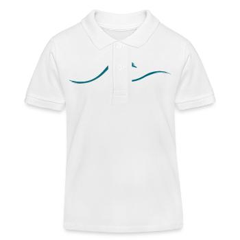 Vague vague Surf Eau Rat Surfer - Polo enfant bio Stanley/Stella - blanc - Devant