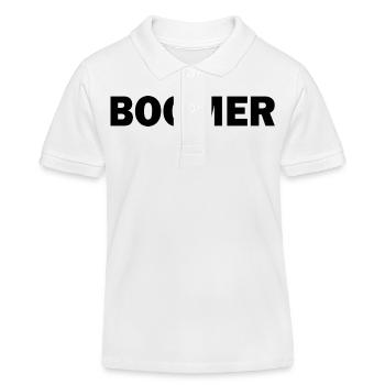 Boomer - Kinder Organic Poloshirt Mini Sprinter von Stanley/Stella - Weiß - Vorne