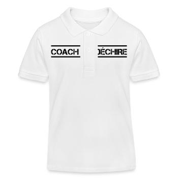 Coach Qui Déchire - Polo enfant bio Stanley/Stella - blanc - Devant