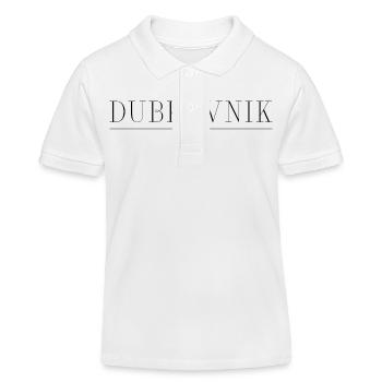 T-shirt Dubrovnik : Histoire, Charme - Polo enfant bio Stanley/Stella - blanc - Devant