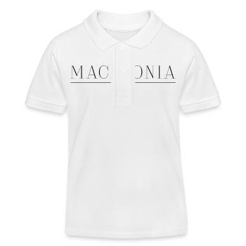 T-shirt Macédoine : Culture, Nature Hospitalité - Polo enfant bio Stanley/Stella - blanc - Devant