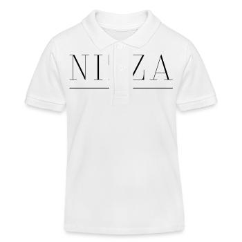 Nizza Riviera Flair T-Shirt - Kinder Organic Poloshirt Mini Sprinter von Stanley/Stella - Weiß - Vorne