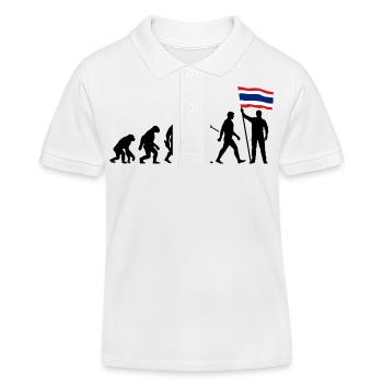 Thaïlande - Evolution - Drapeau - Nation - Polo enfant bio Stanley/Stella - blanc - Devant