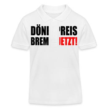 dönerpreisbremse jetzt - Kinder Organic Poloshirt Mini Sprinter von Stanley/Stella - Weiß - Vorne