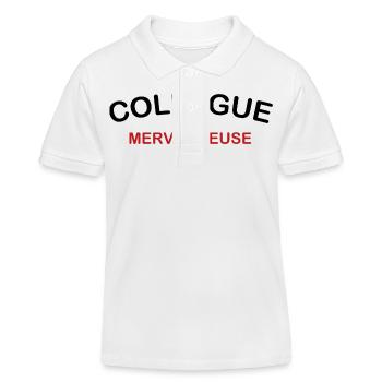 Collègue merveilleuse - Polo enfant bio Stanley/Stella - blanc - Devant
