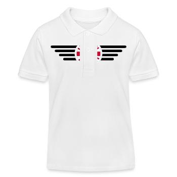 T-shirt de style Royaume-Uni - Polo enfant bio Stanley/Stella - blanc - Devant