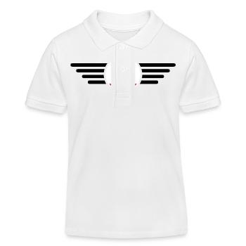Malta Stil T-Shirt - Kinder Organic Poloshirt Mini Sprinter von Stanley/Stella - Weiß - Vorne