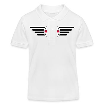 T-shirt design de style géorgien - Polo enfant bio Stanley/Stella - blanc - Devant