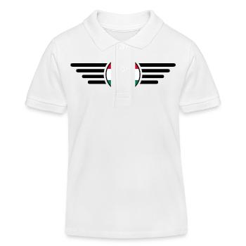 T-shirt design de style hongrois - Polo enfant bio Stanley/Stella - blanc - Devant