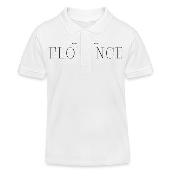 J’adore Florence - Polo enfant bio Stanley/Stella - blanc - Devant