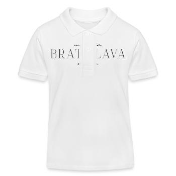 T-shirt Bratislava : charme sur le Danube - Polo enfant bio Stanley/Stella - blanc - Devant