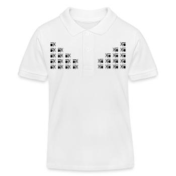 motif unique - Polo enfant bio Stanley/Stella - blanc - Devant