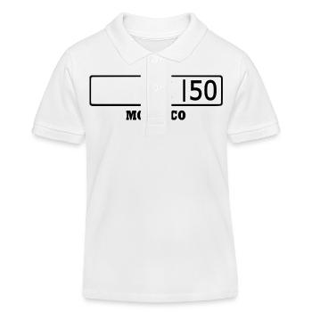 Nador kennzeichen ا 50 - Kinder Organic Poloshirt Mini Sprinter von Stanley/Stella - Weiß - Vorne