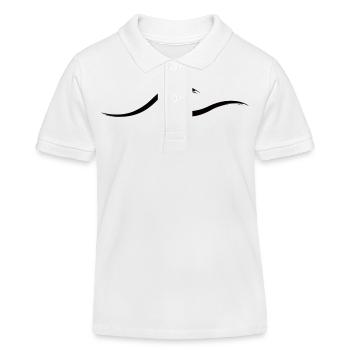 Vague vague Surf Eau Rat Surfer - Polo enfant bio Stanley/Stella - blanc - Devant