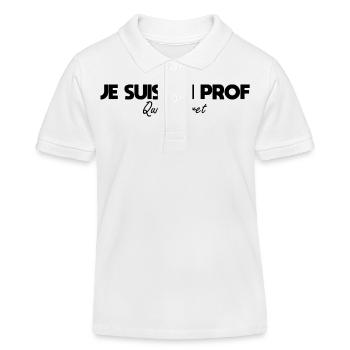 Je suis un prof qui déchire - Polo enfant bio Stanley/Stella - blanc - Devant