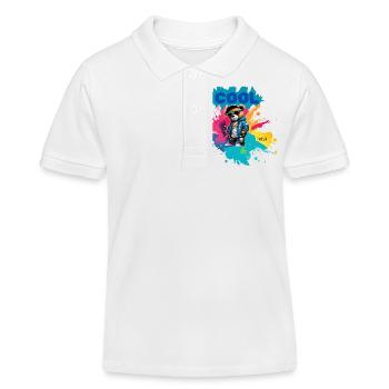 Nounours COOL - Polo enfant bio Stanley/Stella - blanc - Devant