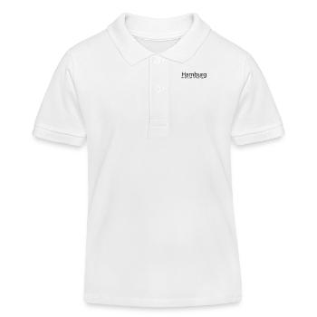 Hamburg GPS Koordinaten super Geschenk - Kinder Organic Poloshirt Mini Sprinter von Stanley/Stella - Weiß - Vorne