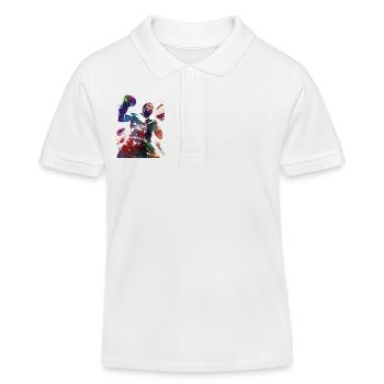 Boxing sport #boxing - Kids Organic Polo Shirt by Stanley/Stella - white - Front