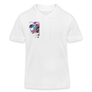 Sport de natation #swimmer #sport - Polo enfant bio Stanley/Stella - blanc - Devant