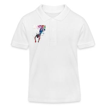 Sport de natation #swimmer #sport - Polo enfant bio Stanley/Stella - blanc - Devant