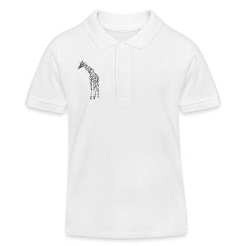 Giraffen-Kunstlinien #giraffe - Kinder Organic Poloshirt Mini Sprinter von Stanley/Stella - Weiß - Vorne
