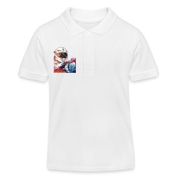 Voitures de course #racing #sport - Polo enfant bio Stanley/Stella - blanc - Devant