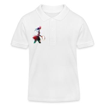 Tennisspieler Sport Kunst #tennis #sport - Kinder Organic Poloshirt Mini Sprinter von Stanley/Stella - Weiß - Vorne