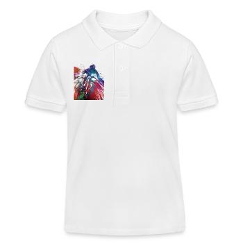 Courses automobiles #motor #sport - Polo enfant bio Stanley/Stella - blanc - Devant