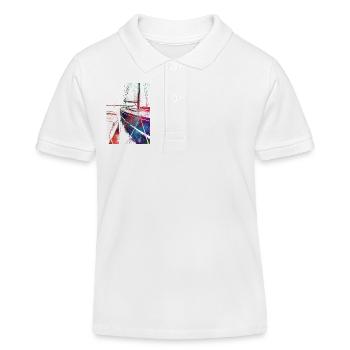Courses de yachts, sport, art #yachting - Polo enfant bio Stanley/Stella - blanc - Devant