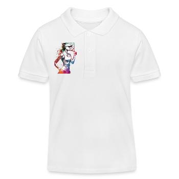 Tennisspieler Sport Kunst #tennis #sport - Kinder Organic Poloshirt Mini Sprinter von Stanley/Stella - Weiß - Vorne
