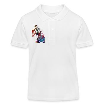 Boxing sport #boxing - Kids Organic Polo Shirt by Stanley/Stella - white - Front