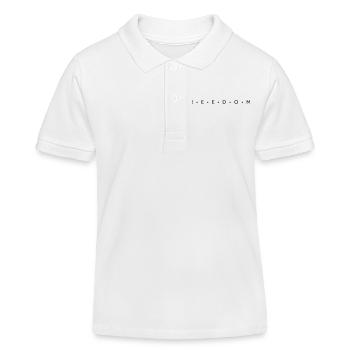 Liberté - Polo enfant bio Stanley/Stella - blanc - Devant