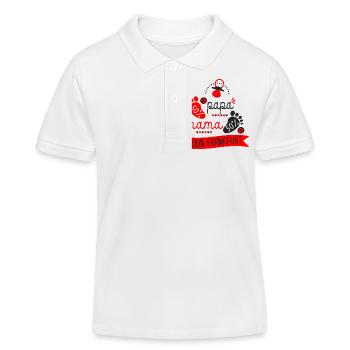 Naissance des fans de football Francfort - Polo enfant bio Stanley/Stella - blanc - Devant